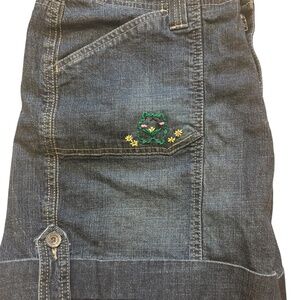 Sonoma High Rise Embroidered Denim Shorts